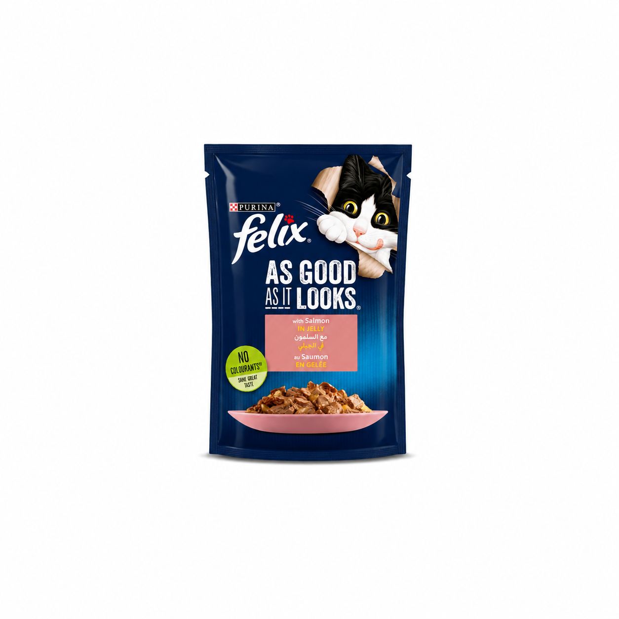 Felix As Good As It Looks with Salmon in Jelly Wet Cat Food 85g