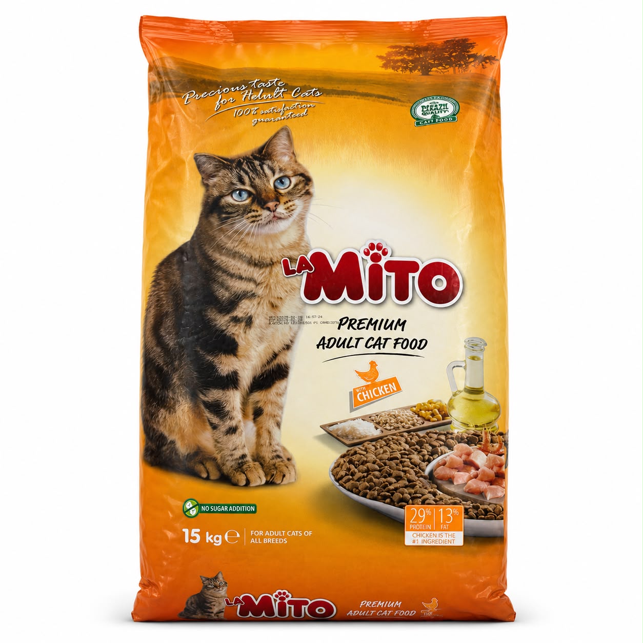 La Mito Premium Adult Cat Food with Chicken – 15kg