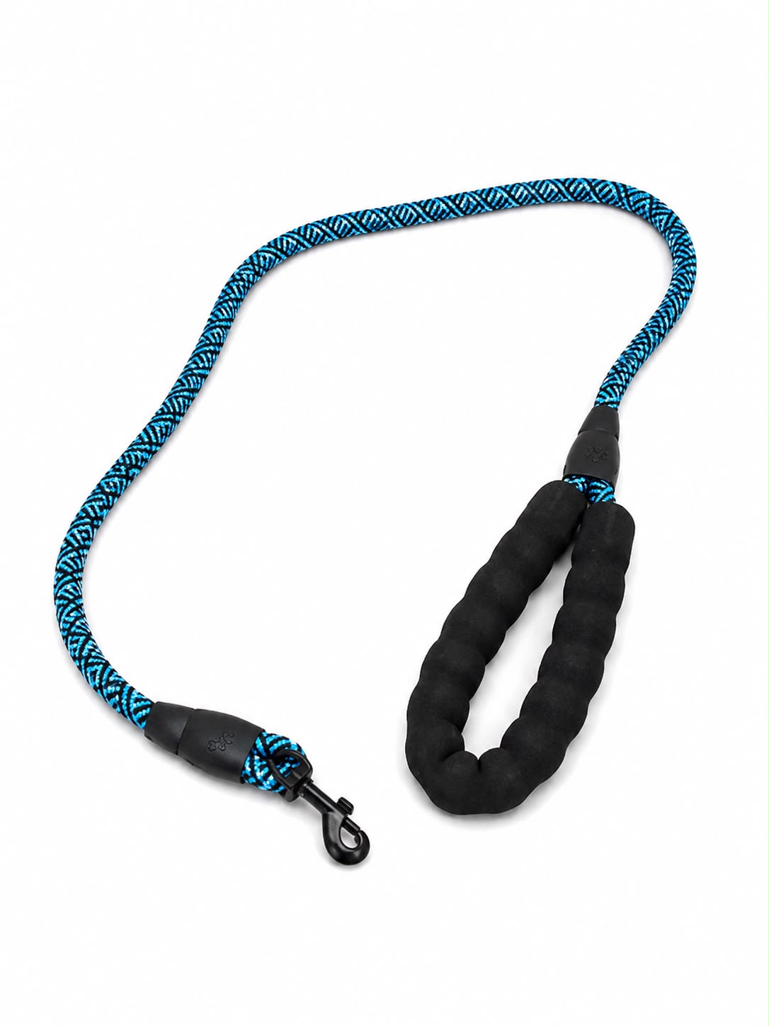 Blue & Black Braided Dog Leash – 120 cm