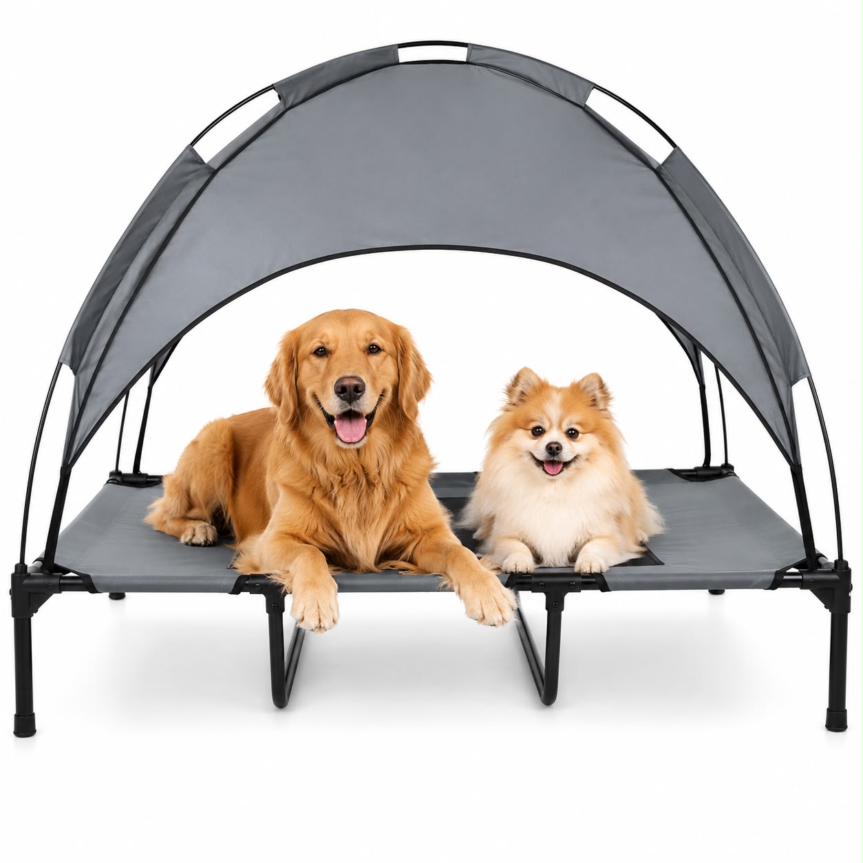 Portable Dog Tent Bed with Canopy – 125cm