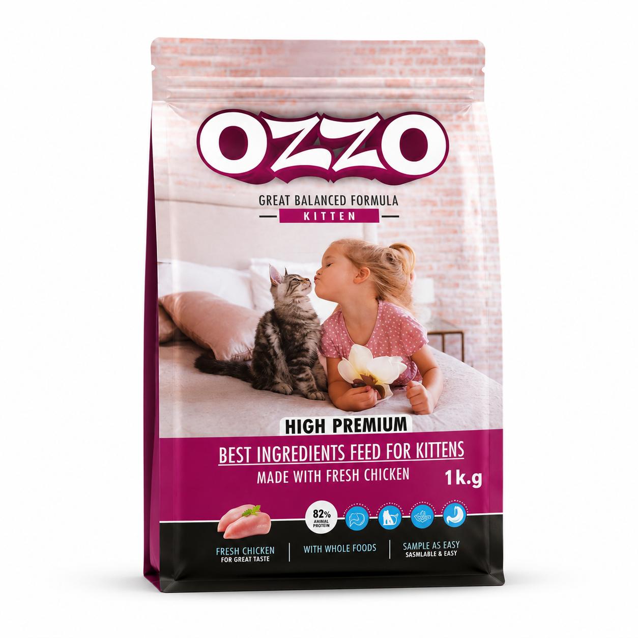 OZZO Kitten Dry Food Premium Formula – 1 KG