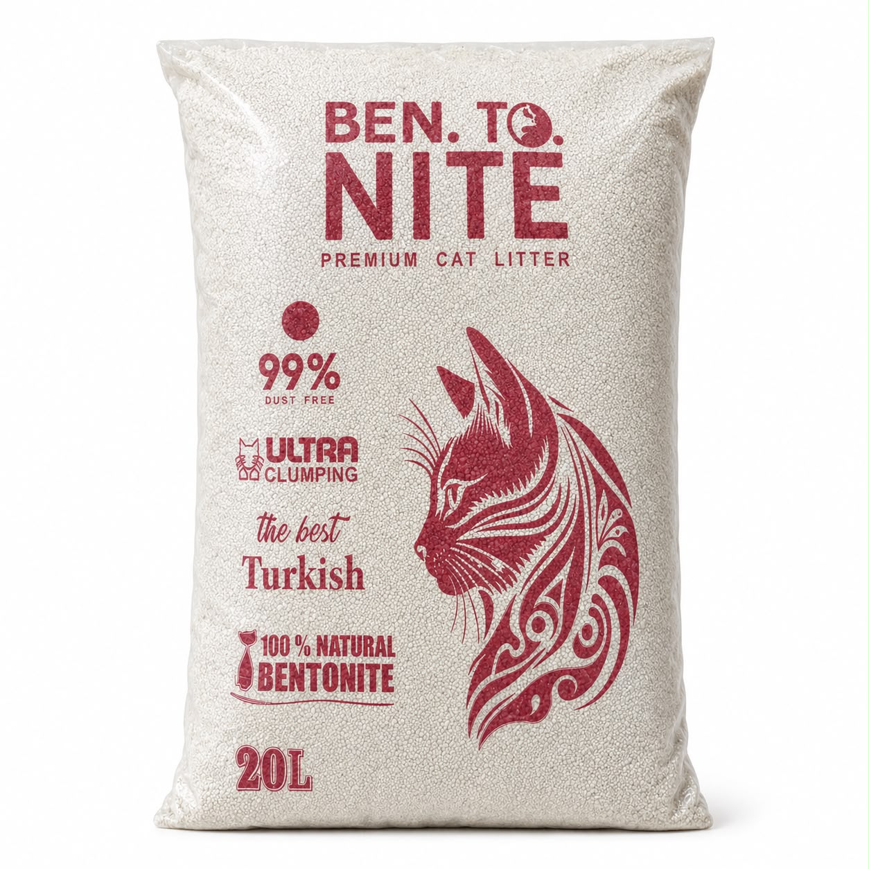 Ben.To.Nite Premium Cat Litter – Turkish Bentonite – 20L