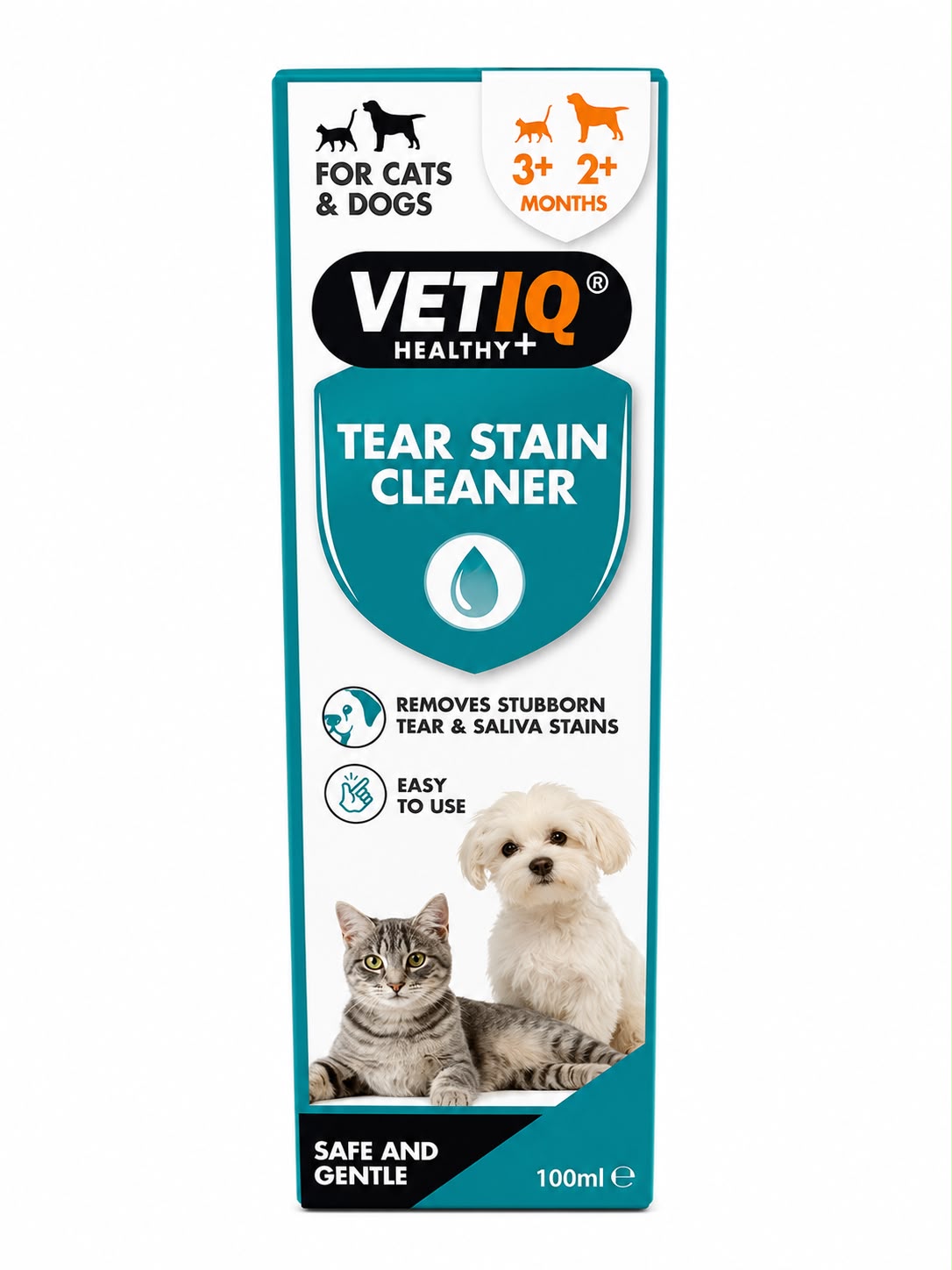 VETIQ Tear Stain Cleaner for Cats & Dogs – 100ml