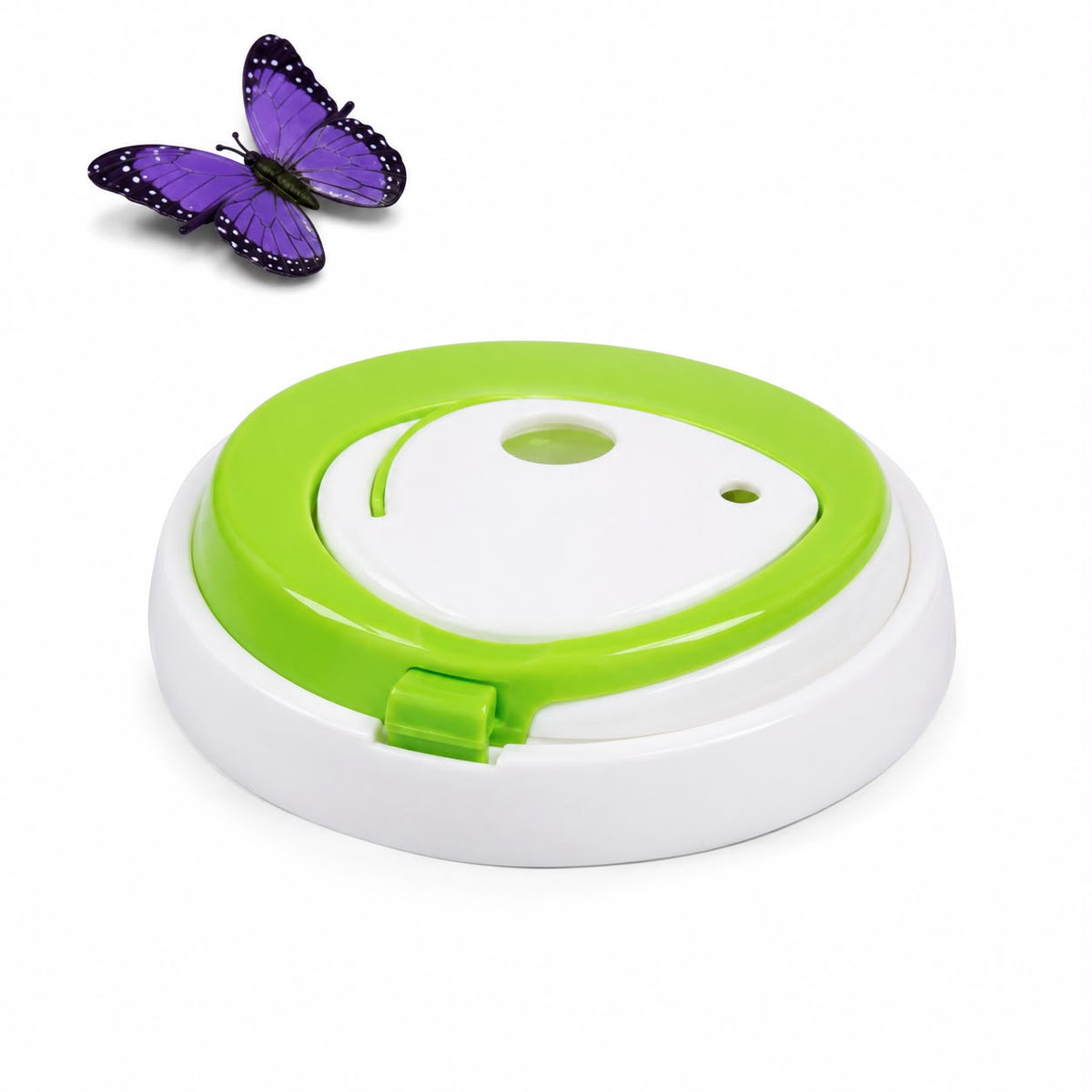 Nunbell Interactive Butterfly Cat Toy with Rotating Motion – Green & White