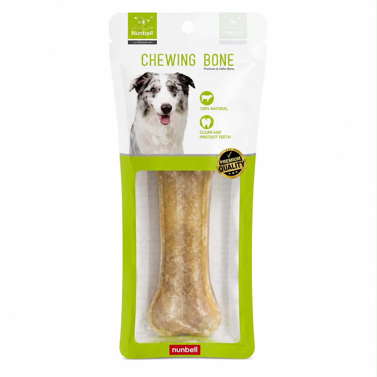 Nunbell Natural Chewing Bone Dog Treat – Long Lasting Dental Chew