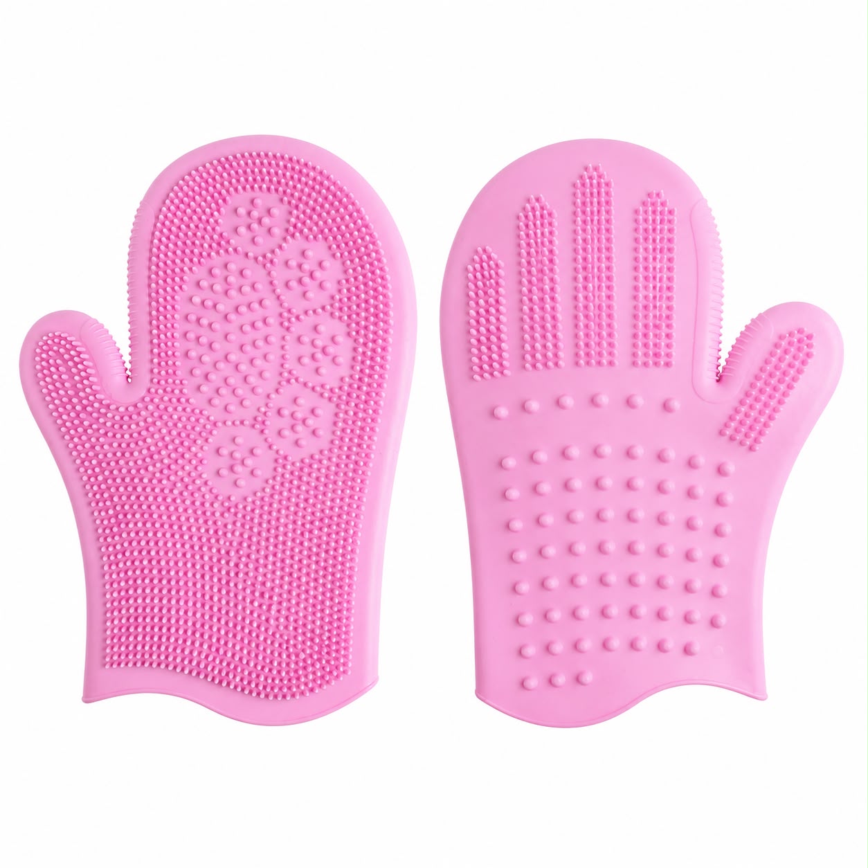 Double-Sided Silicone Grooming & Bath Glove for Dogs and Cats