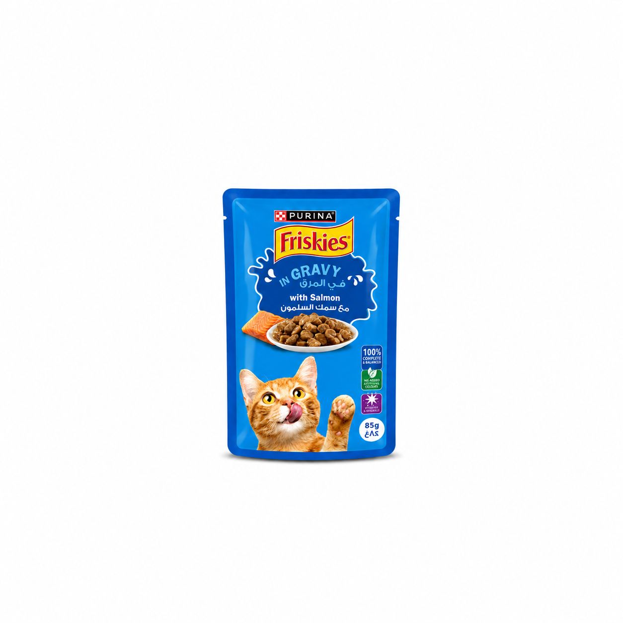 Friskies Adult Cat Pouch with Salmon in Gravy - 85g