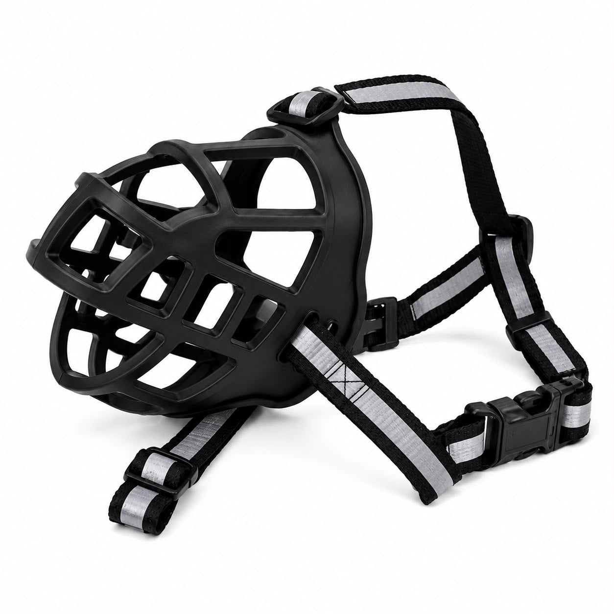 Black Adjustable Dog Muzzle – Size L