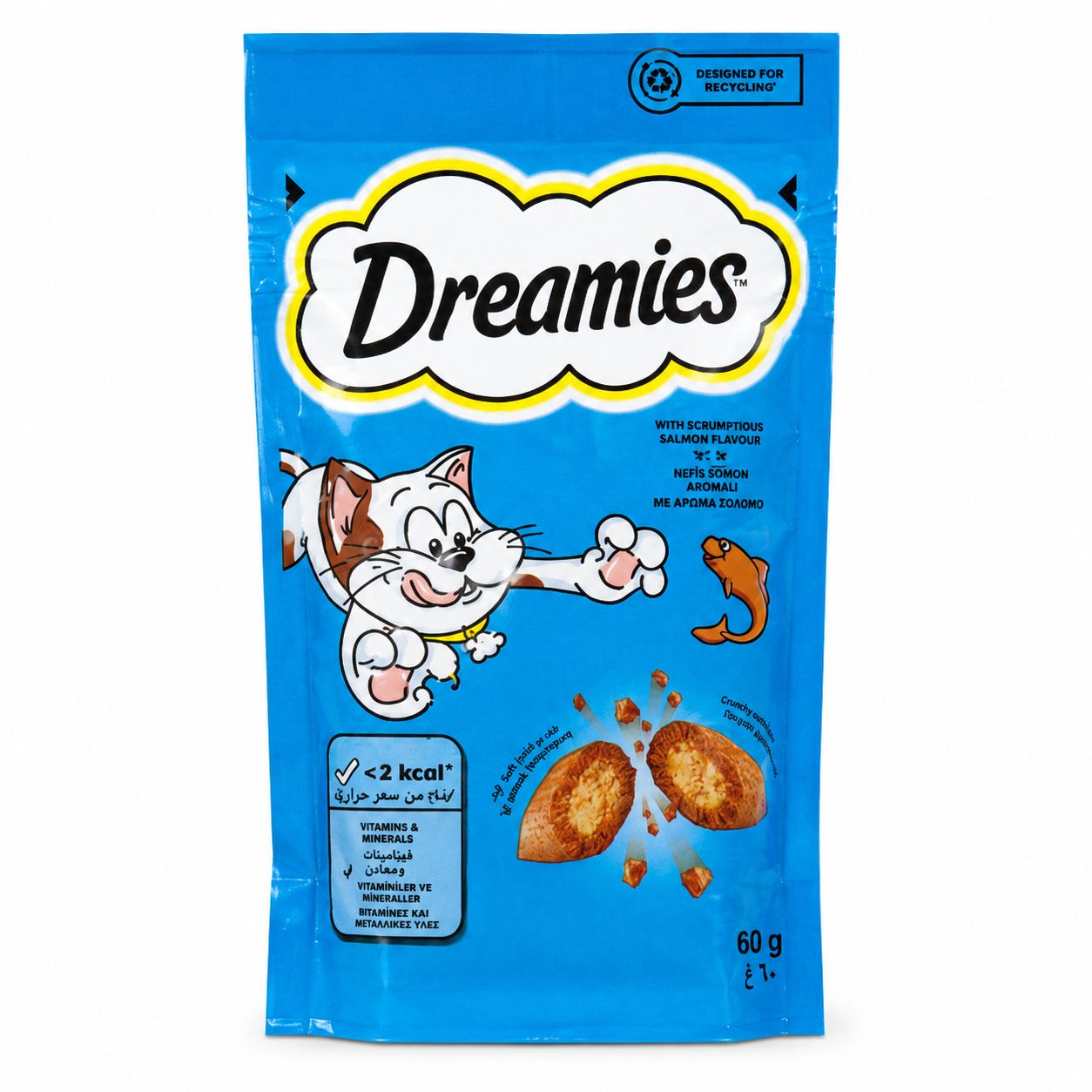 Dreamies Cat Treats with Salmon Flavor – 60g