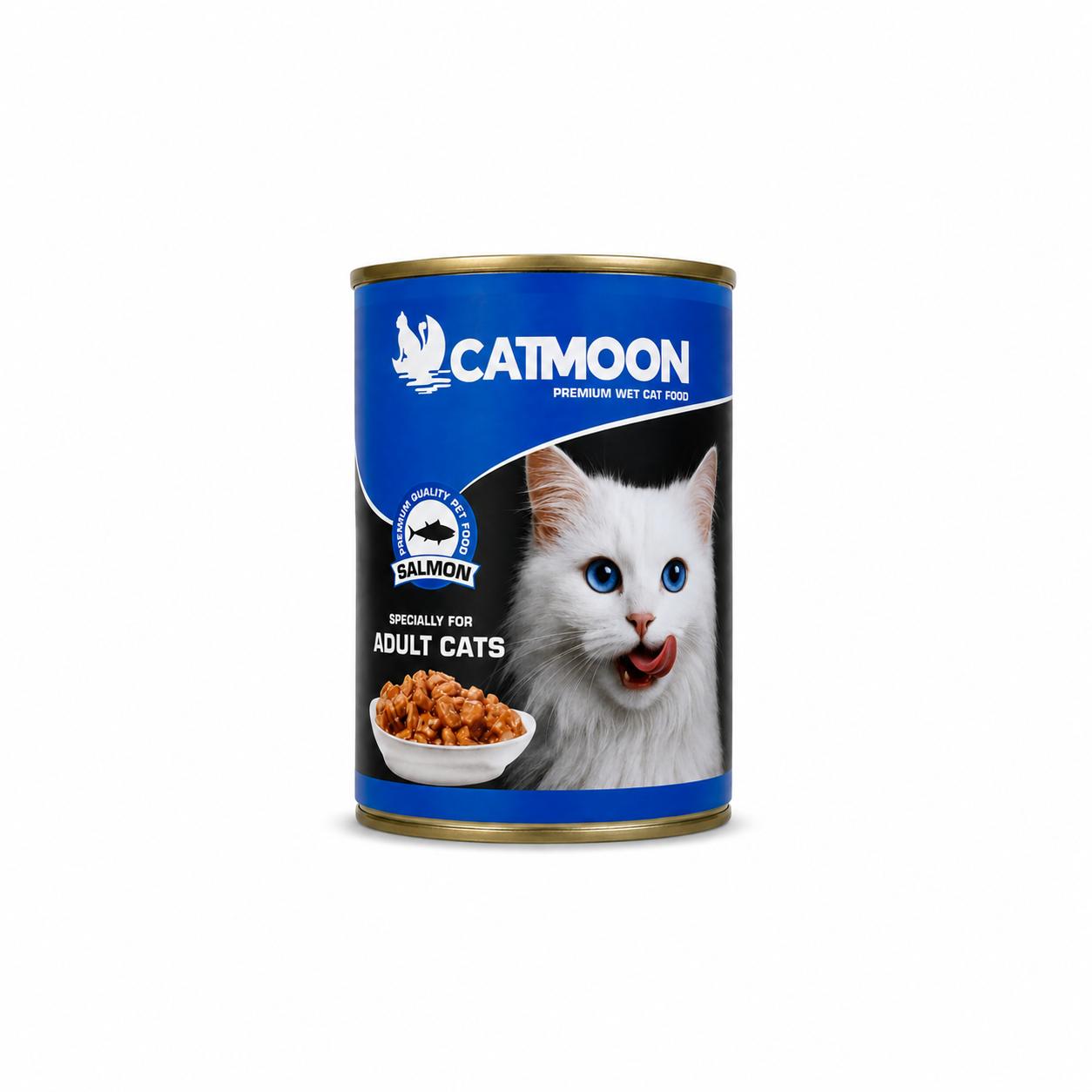 Catmoon Premium Wet Cat Food – Salmon for Adult Cats 400g