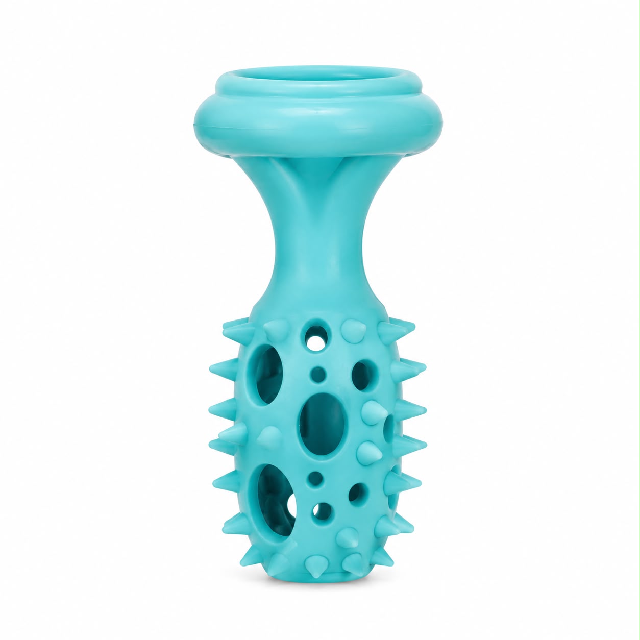 Interactive Spike Rod Treat Dispensing Dog Toy – Dental Chew Rubber Toy