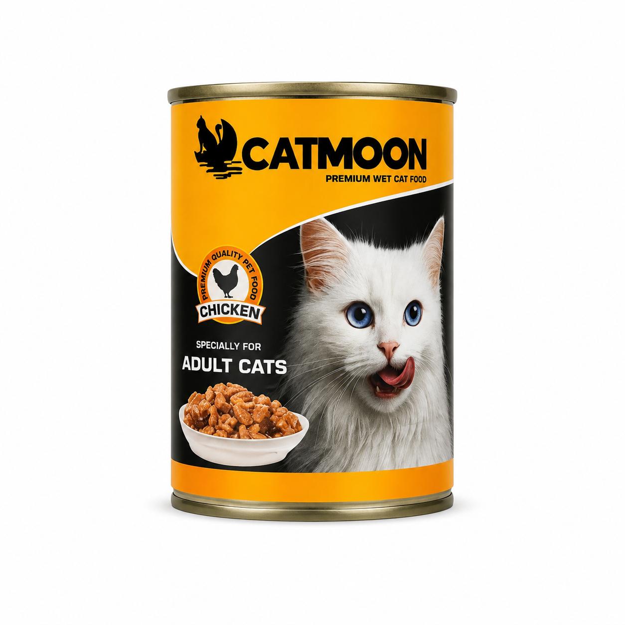 Catmoon Premium Wet Cat Food – Chicken Chunks in Gravy for Adult Cats 400g
