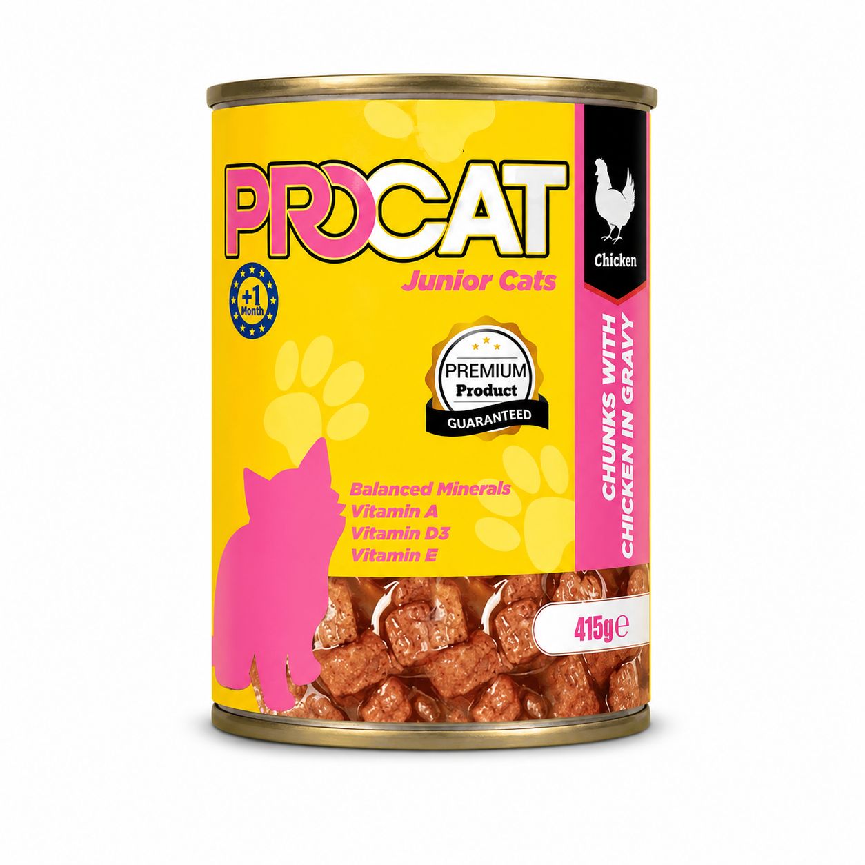 Procat Junior Cat Wet Food with Chicken in Gravy 415g