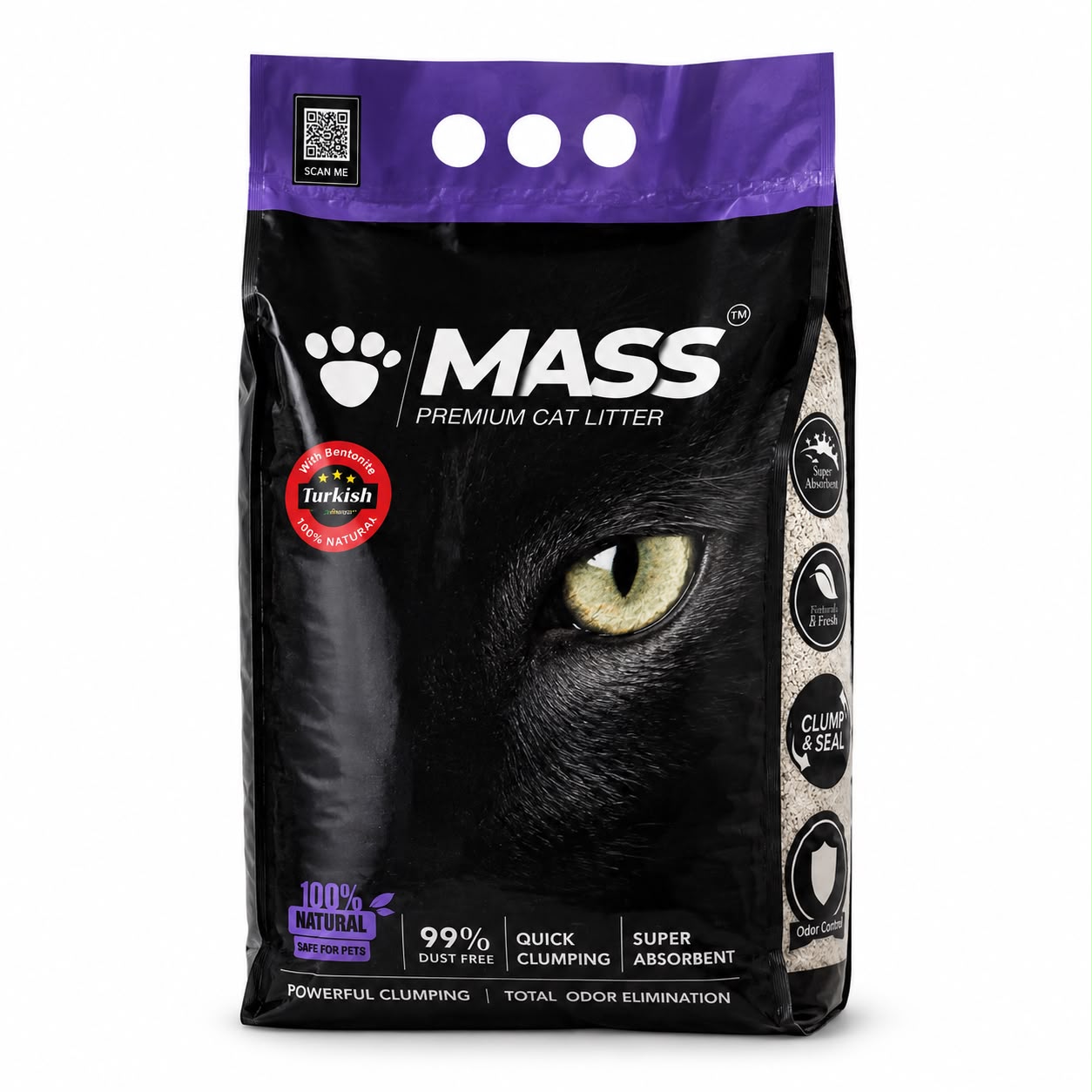 Mass Premium Cat Litter – Turkish Bentonite – 5L