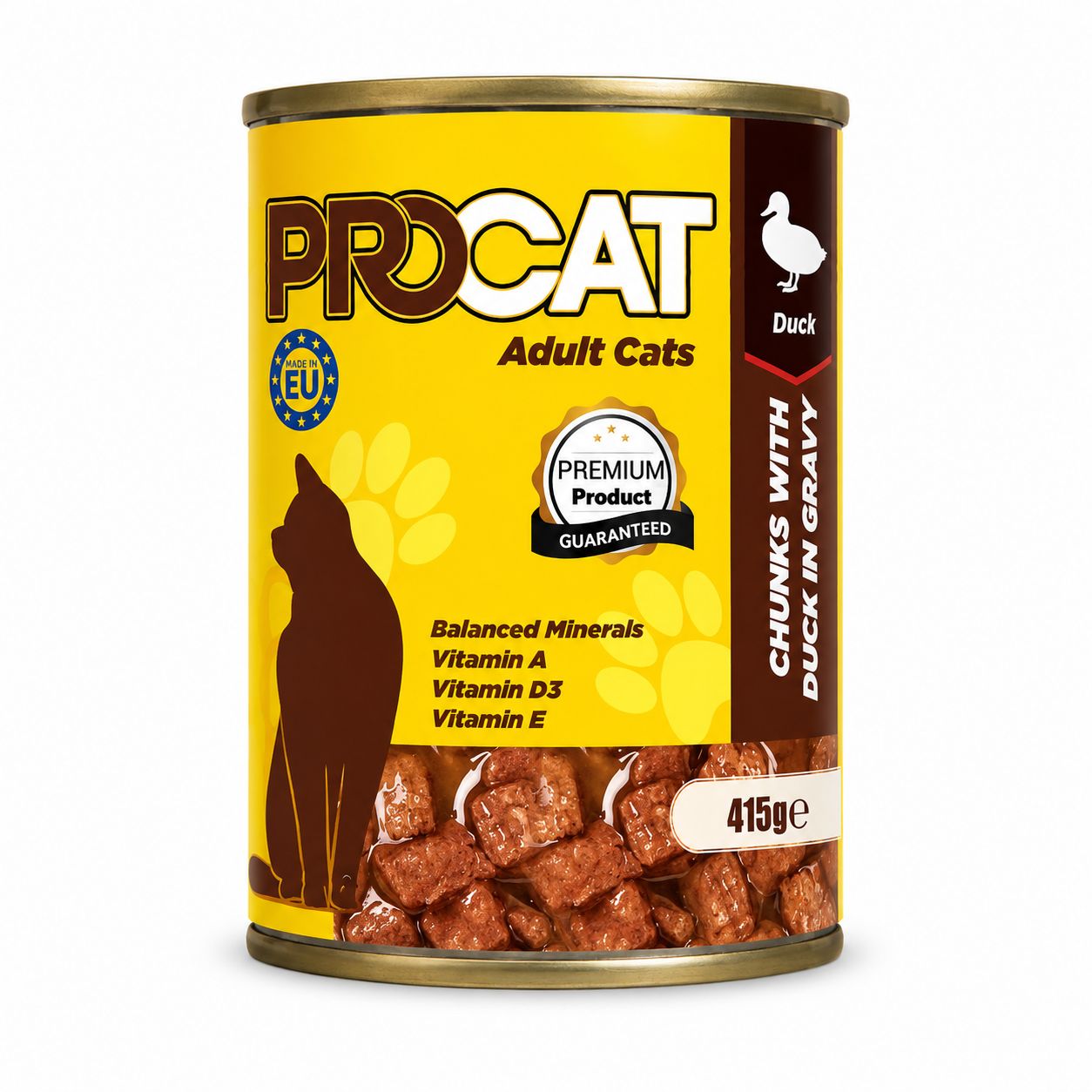 Procat Adult Cat Wet Food – Duck in Gravy 415g
