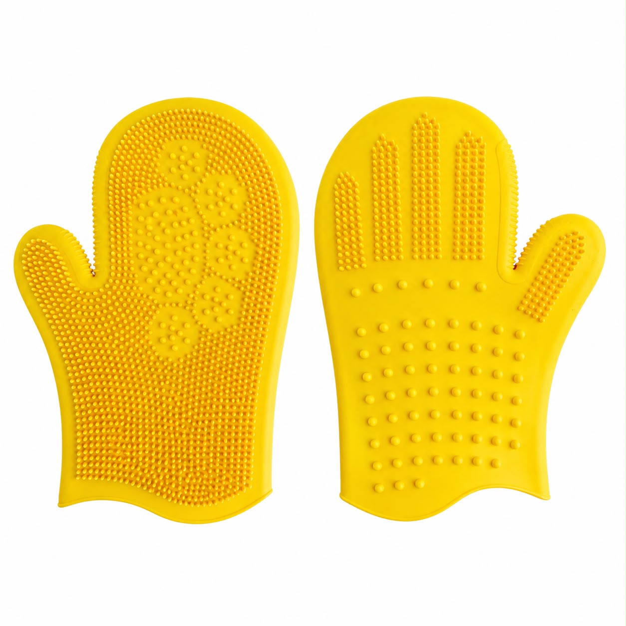 Double-Sided Silicone Grooming & Bath Glove for Dogs and Cats