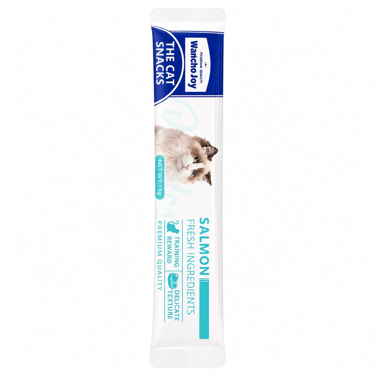 WanchoJoy The Cat Snacks – Salmon Lickable Cat Treat, 15g