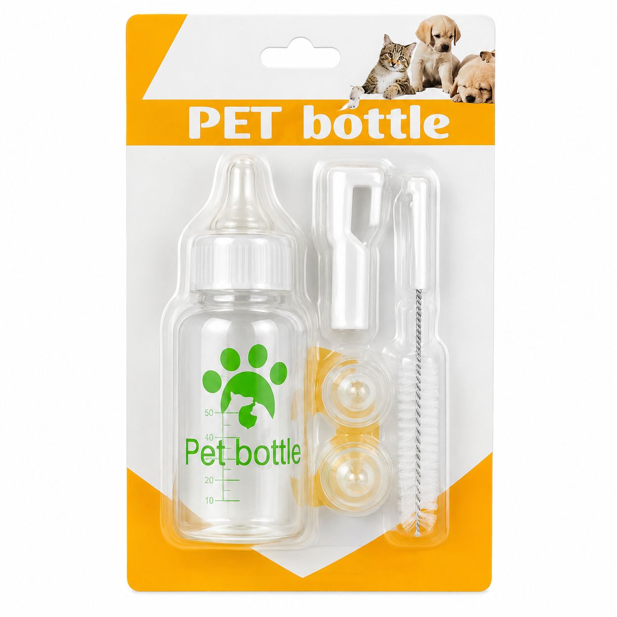 Pet Nursing Bottle for Newborn Puppies & Kittens – Large Size