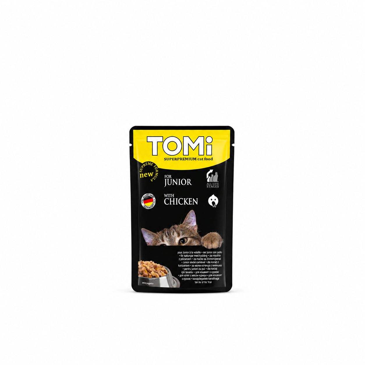 TOMi Junior with Chicken Wet Cat Food Pouch 100g