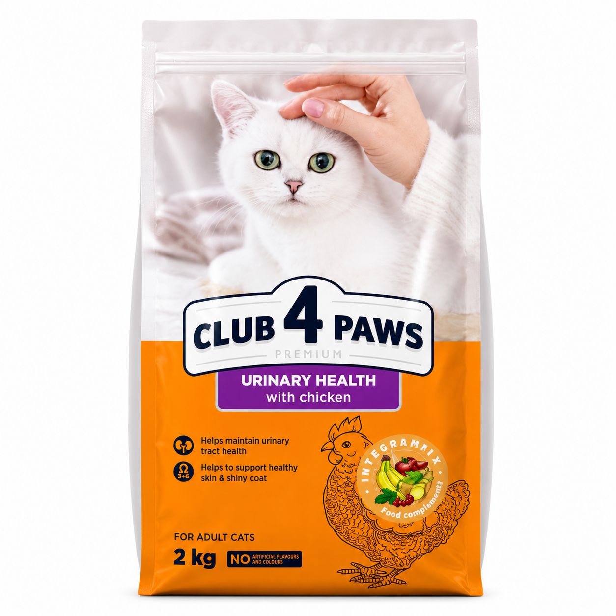 Club 4 Paws Premium Urinary Health Adult Cat Food with Chicken 2kg