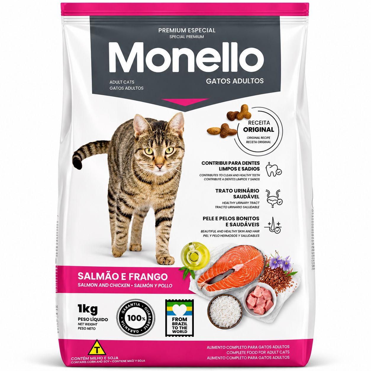 Monello Adult Cat Food Salmon & Chicken 1kg