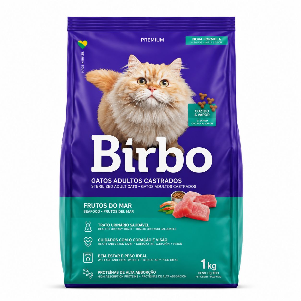 Birbo Sterilized Adult Cat Food with Fruits Flavor 1kg