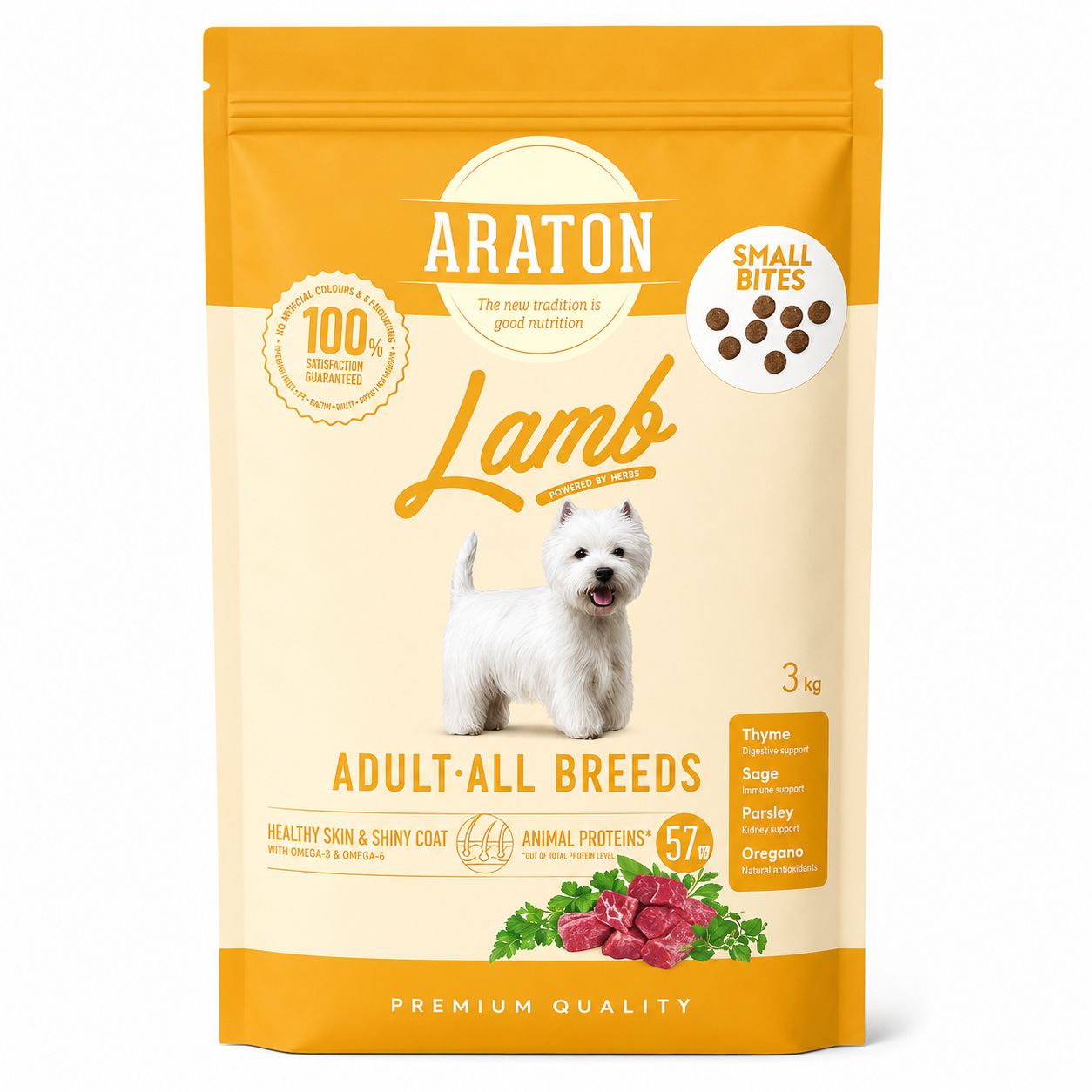 Araton Adult Dog Food with Lamb – 3kg
