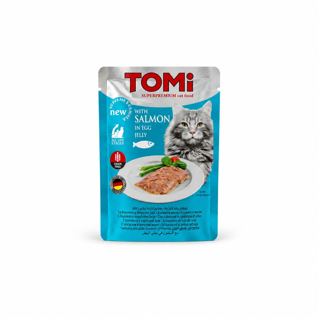 TOMi With Salmon in Egg Jelly Wet Cat Food – 100g