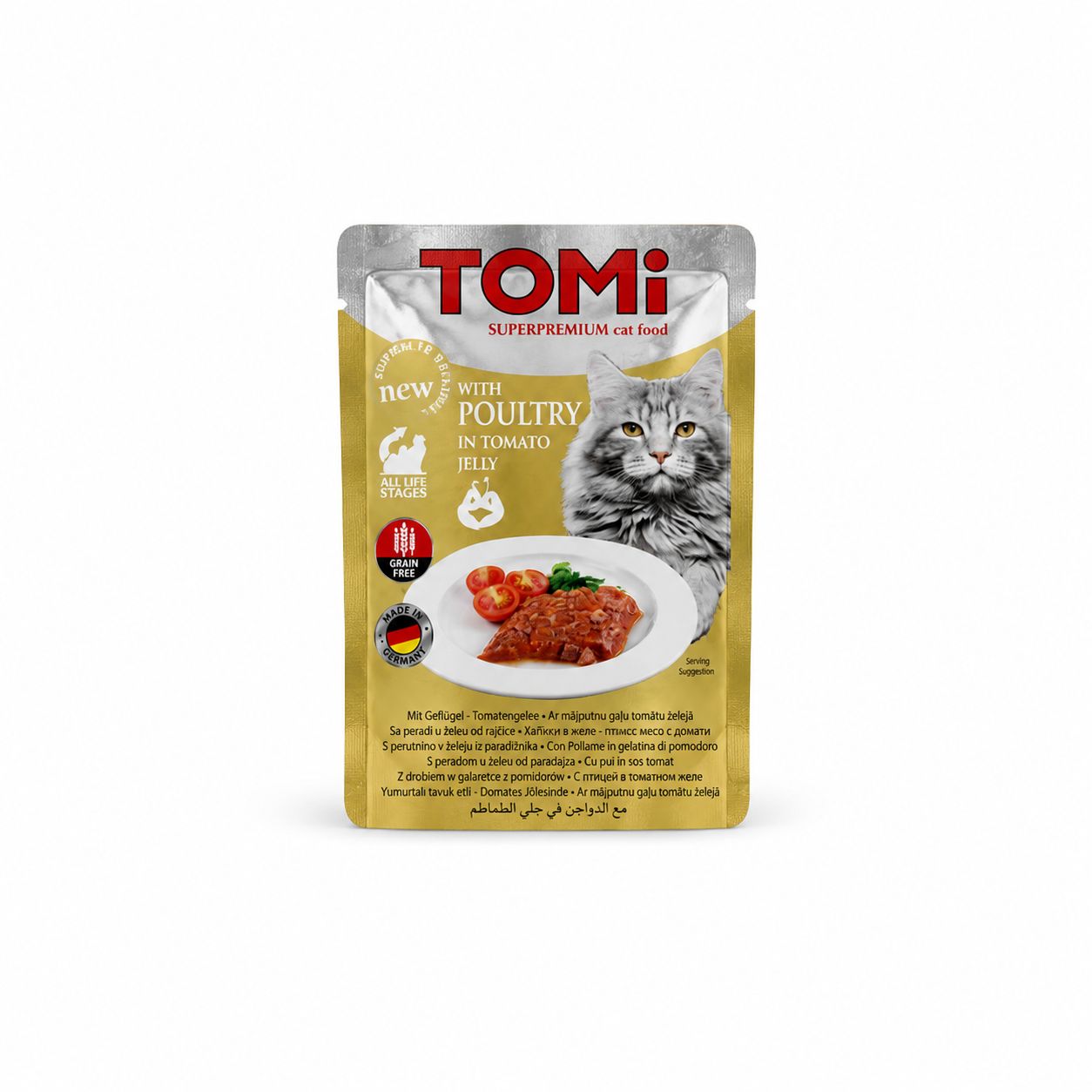 TOMi With Poultry in Tomato Jelly Wet Cat Food – 100g