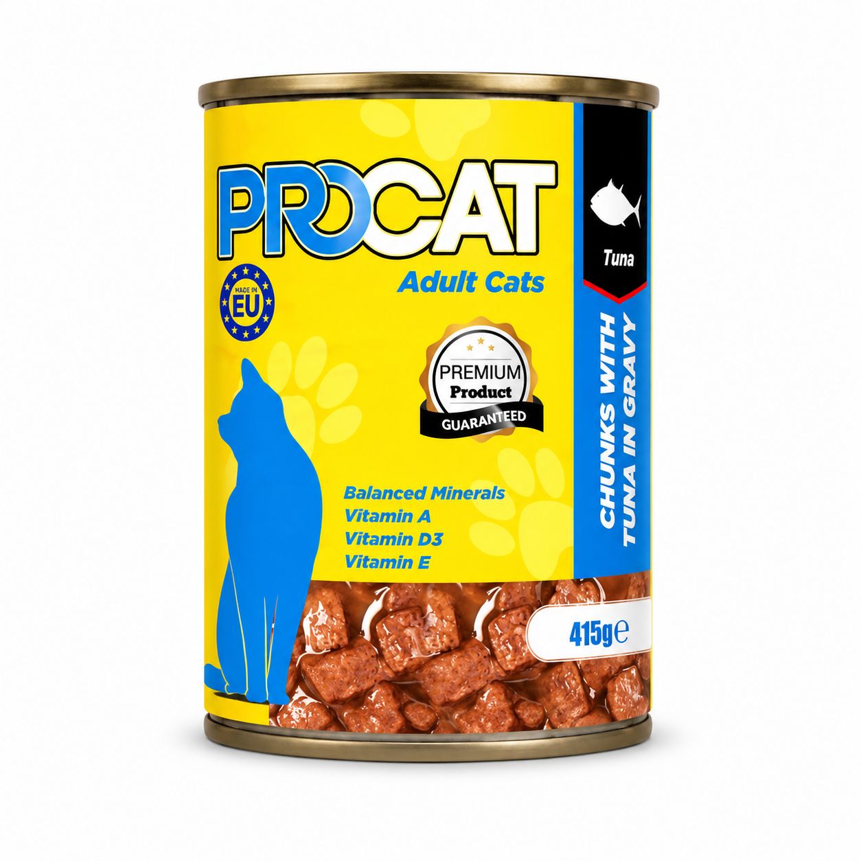 Procat Adult Cat Wet Food with Tuna in Gravy 415g