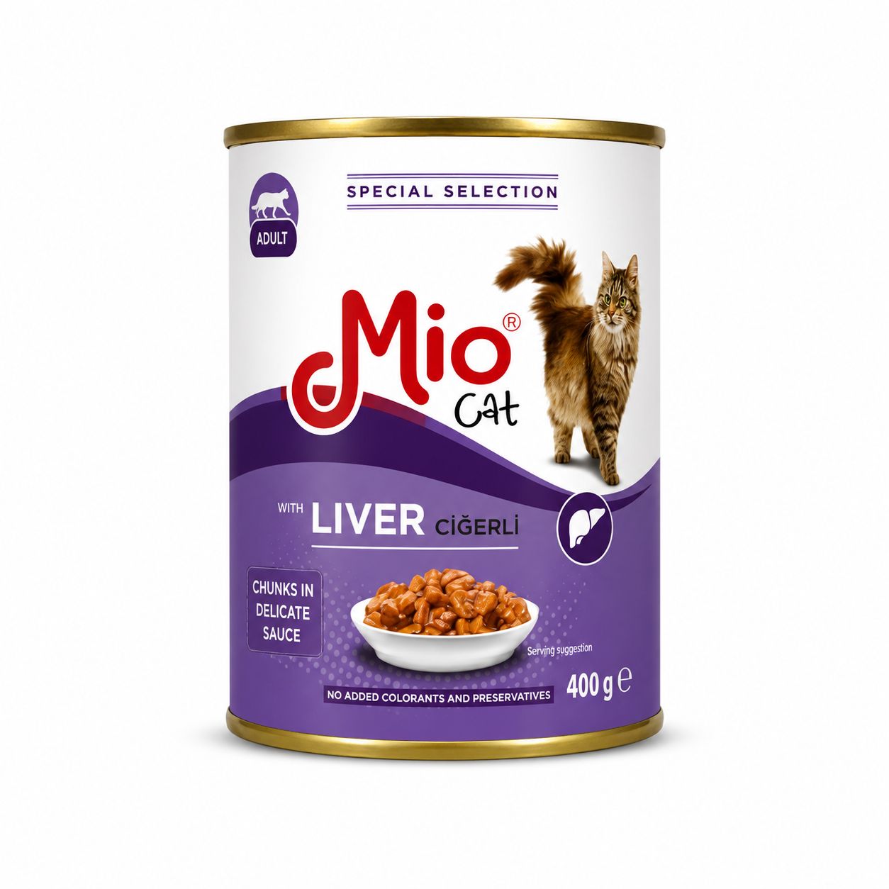 Mio Cat Wet Food with Liver in Gravy – 400g