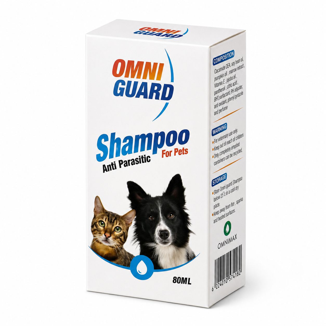 Omni Guard Anti-Parasitic Pet Shampoo – 80ml