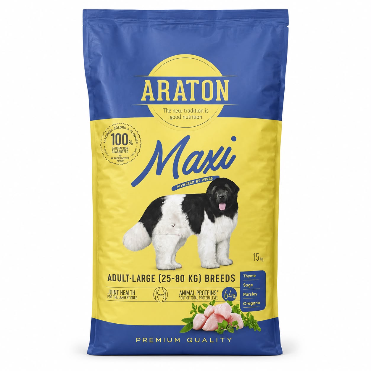 ARATON Maxi Adult Large Breed Dog Food – 15kg