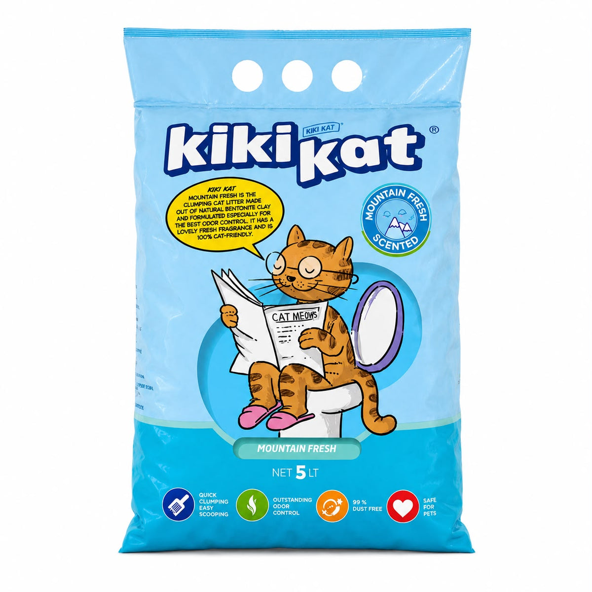 KikiKat Cat Litter Mountain Fresh 5L