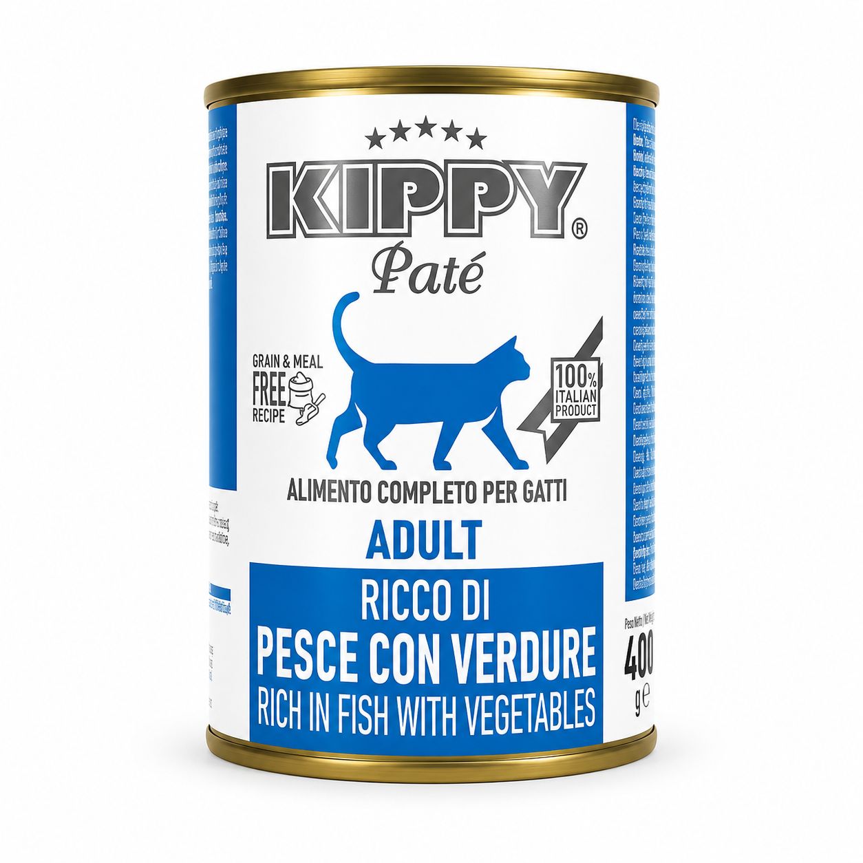 Kippy Paté Adult Rich in Fish with Vegetables Wet Cat Food – 400g