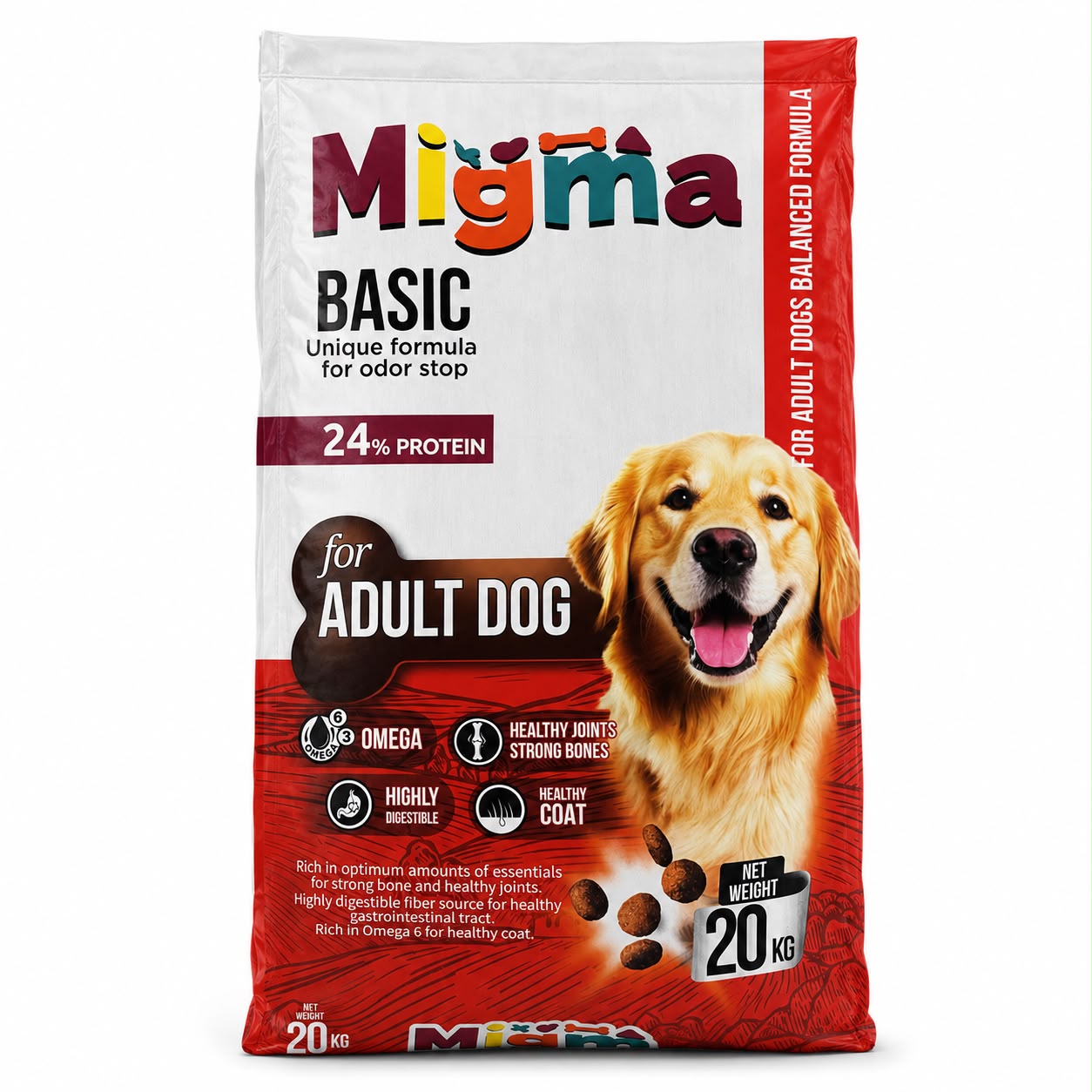 Migma Basic Adult Dog Dry Food – 20kg