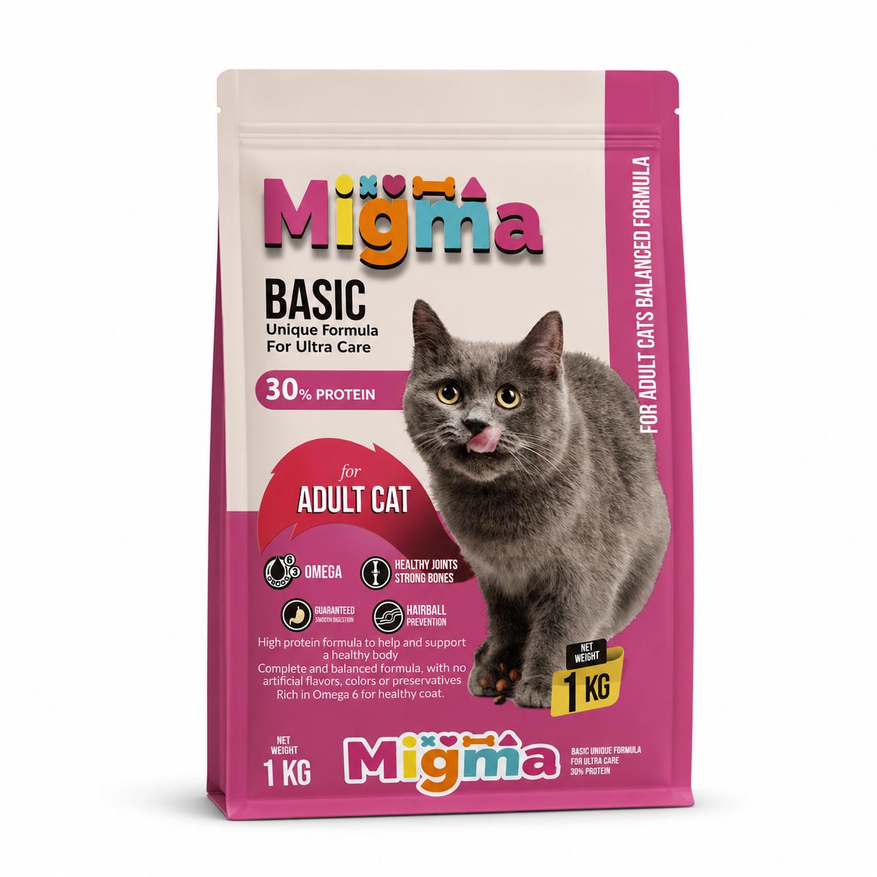 Migma Basic Adult Cat Dry Food – 1 KG
