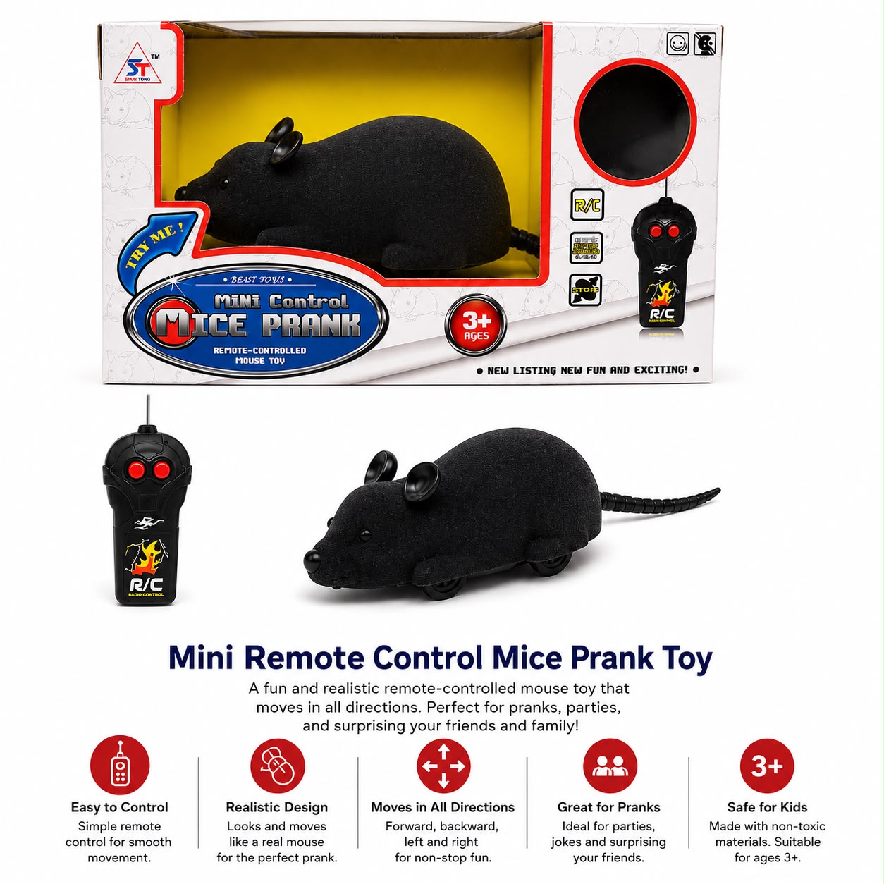 Remote-Controlled Mouse Cat Toy