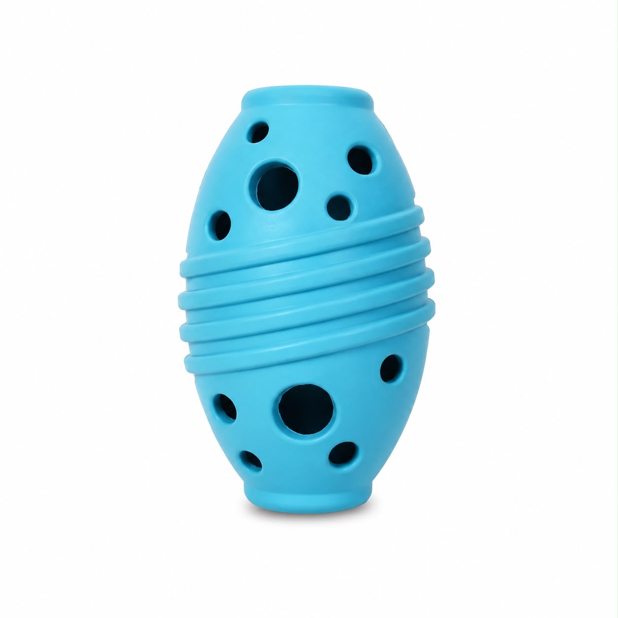 Rugby Treat Dispensing Dog Chew Toy – Durable Rubber Interactive Toy