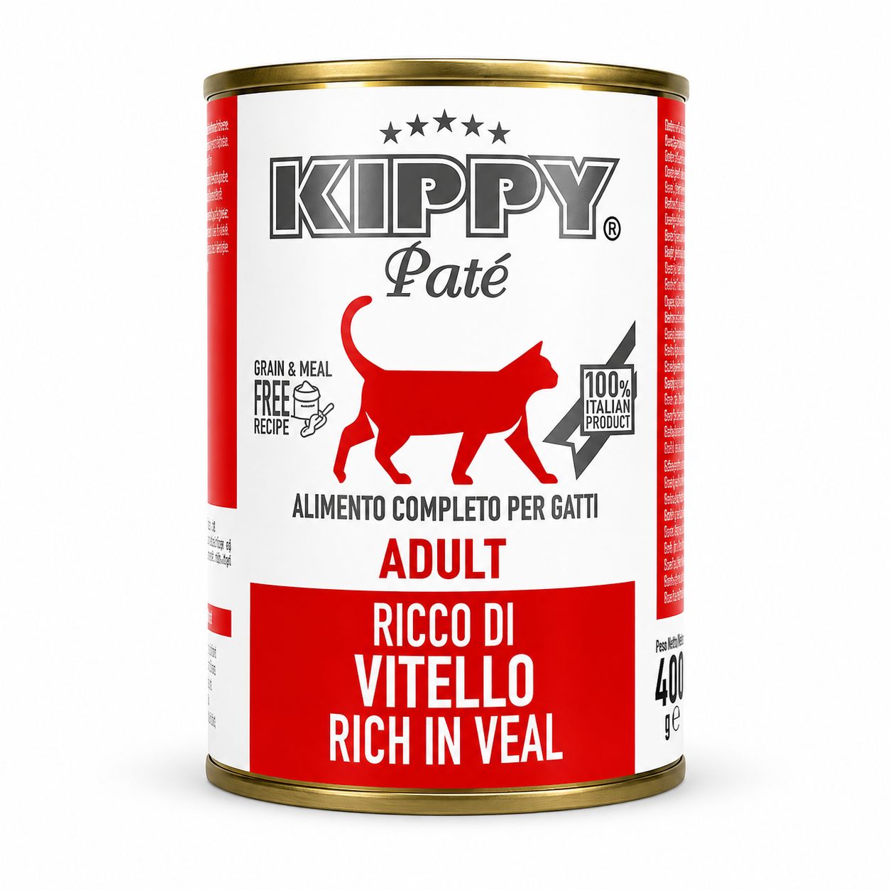 Kippy Paté Adult Rich in Veal Wet Cat Food – 400g