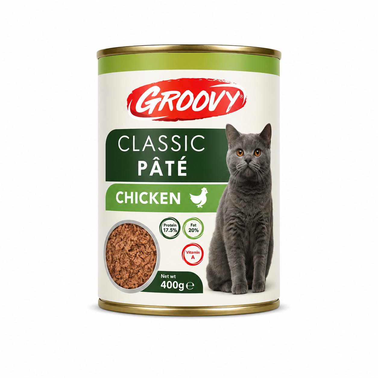Groovy Classic Paté Chicken Wet Cat Food 400g