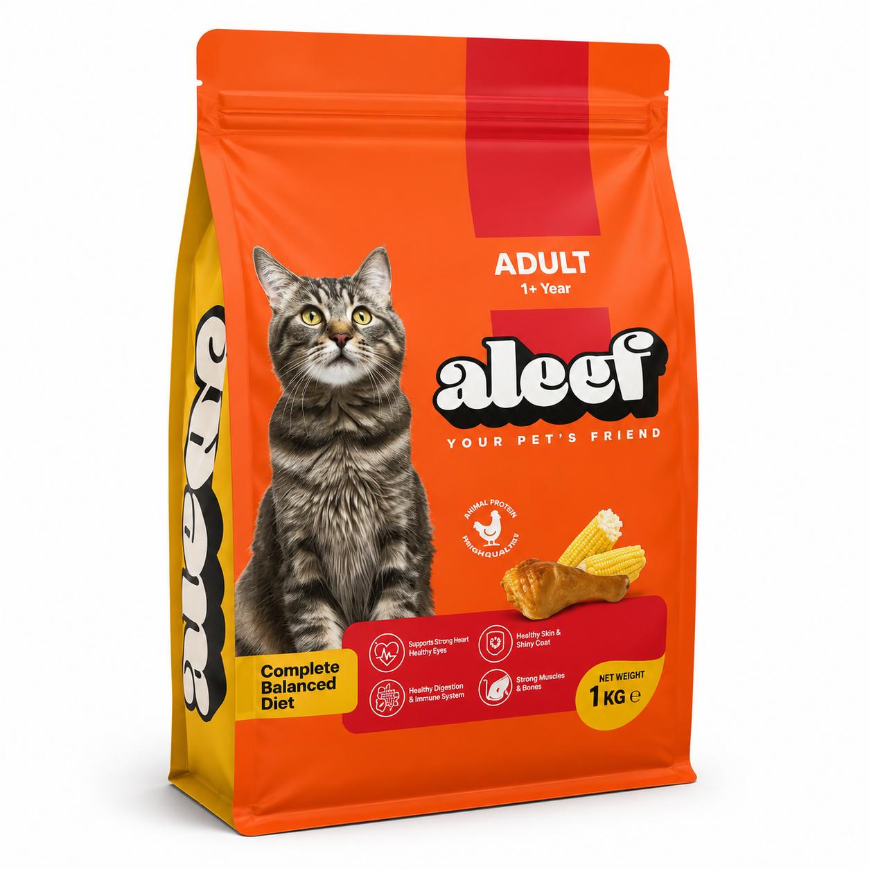 Aleef Adult Cat Dry Food – 1 KG