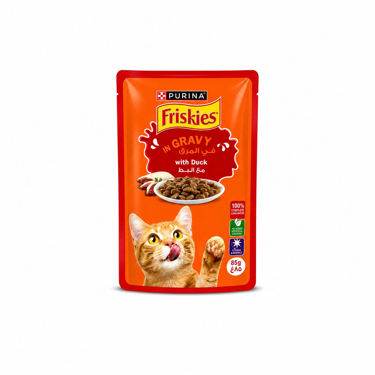 Friskies Adult Cat Pouch with Duck in Gravy - 85g