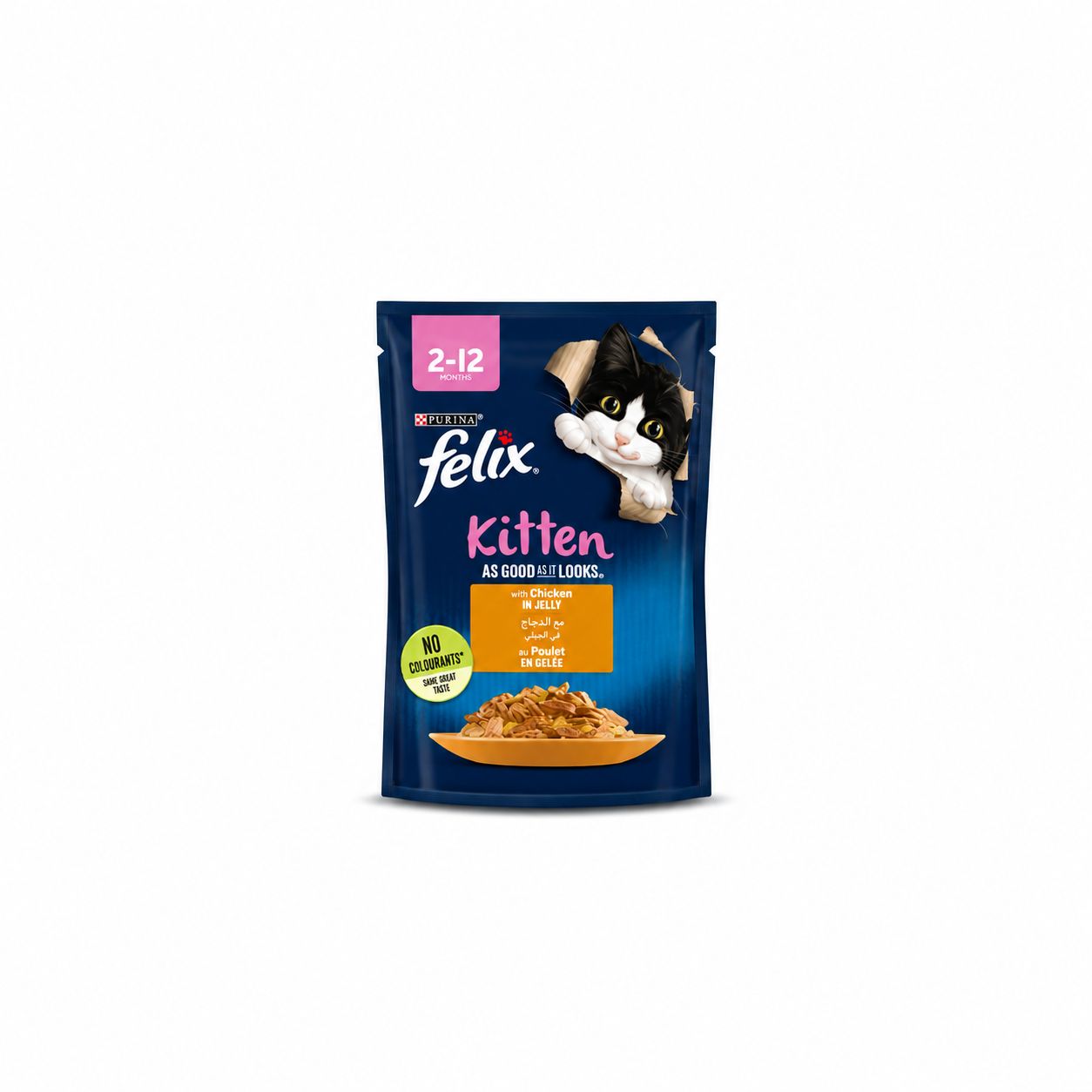 Felix As Good As It Looks Kitten with Chicken in Jelly Wet Cat Food 85g