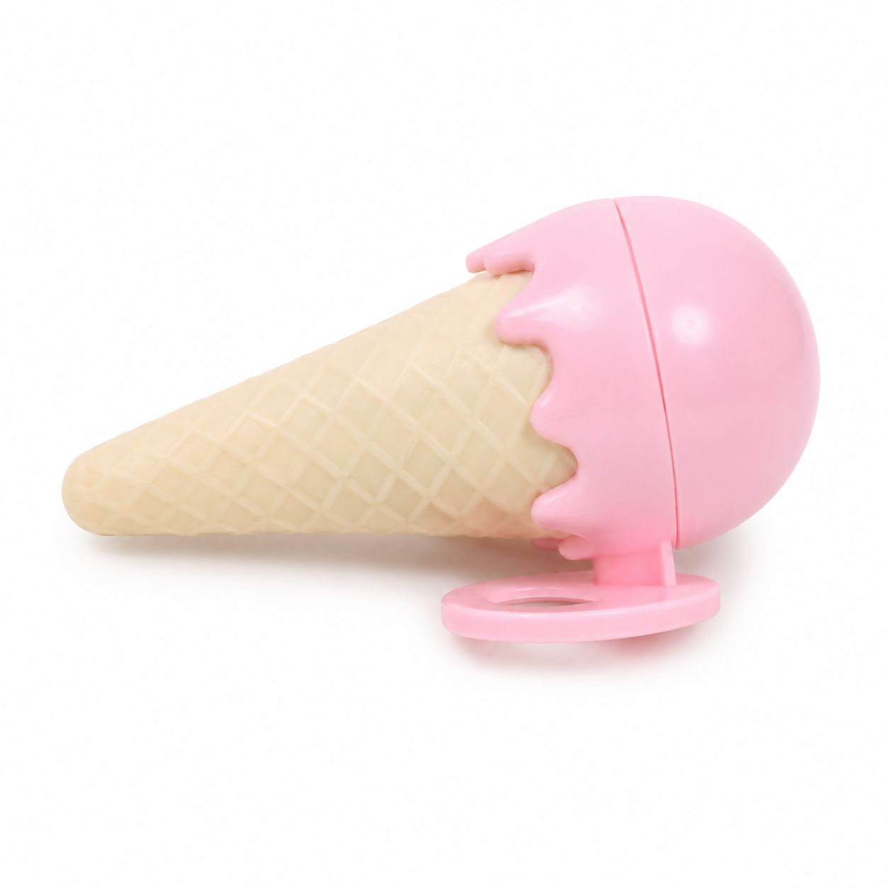 Ice Cream Cone Catnip Ball Toy – Pink